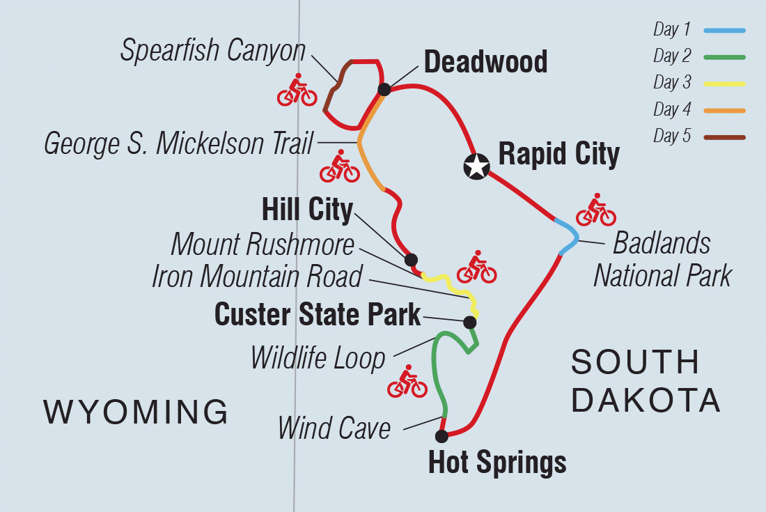 Cycle South Dakota Mount Rushmore And Badlands Intrepid Travel Us 0734